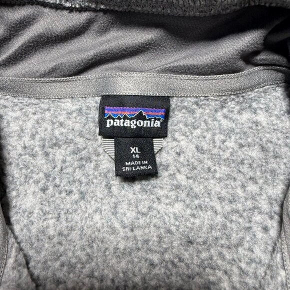 Patagonia Better Sweater 1/4 Zip Mock Neck Fleece Pullover Jacket Girls XL (14) - Picture 7 of 12